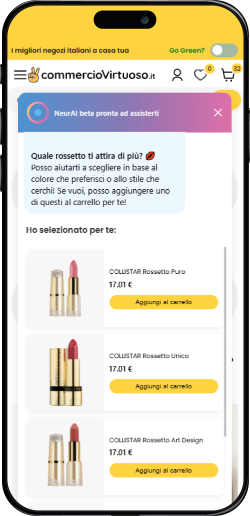 NeurAI app on smartphone